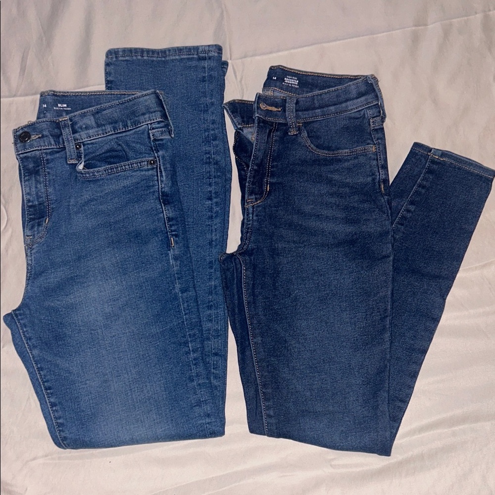 Old Navy girls jeans size 14 bundle